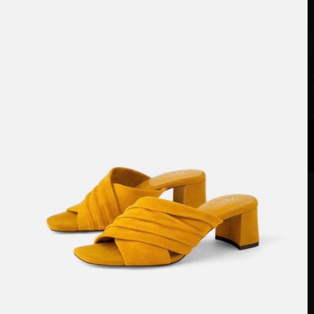 Zara suede mules